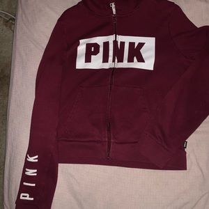 Victoria’s Secret maroon zip up